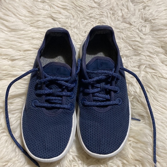 Allbirds Wool Tree Runner Navy Blue Size‎ 7 Athletic Sneaker Outdoor Hiking - Picture 9 of 10